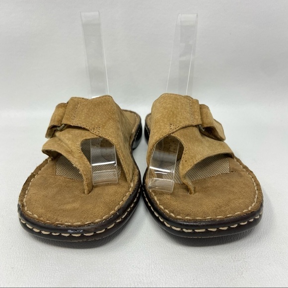 Earth Shoes Larch Brown Suede Toe Loop Slide On Sandals, Women’s Size US 6. - Picture 7 of 12